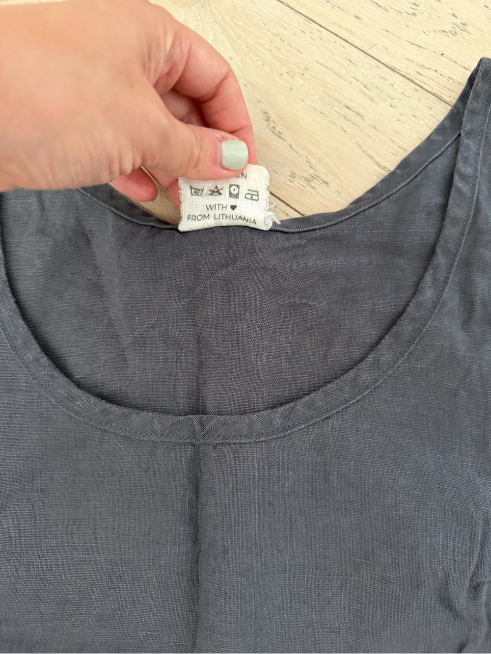 Linen Handmade Studio EUC linen crop top - Picture 3 of 4